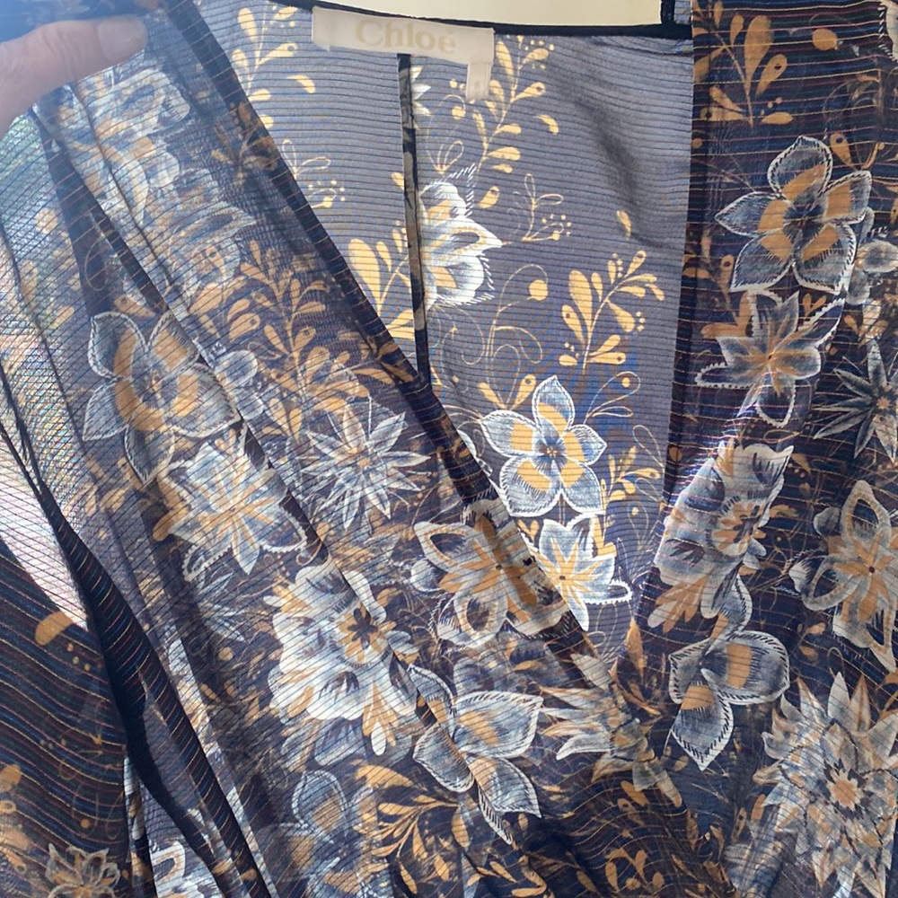 Multicolor Dark Navy Chloé Jumpsuit - Picture 10 of 16